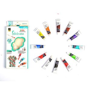 الوان قماش 12 لون + فرشاه 1178 - الصورة 2