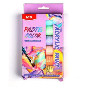 طقم الوان اكريلك باستل 6 لون M&G - الصورة 4