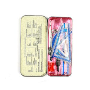 طقم هندسي معدن رقم 2009 شفاف