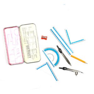 طقم هندسي معدن رقم 2009 شفاف - الصورة 2