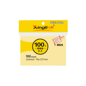 ستيك نوت لاصق كبير 5×3 – 100 ورقة (Xingli)
