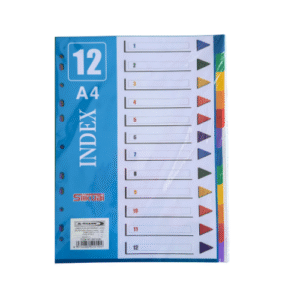 فواصل بلاستيك 12 فاصل ملون