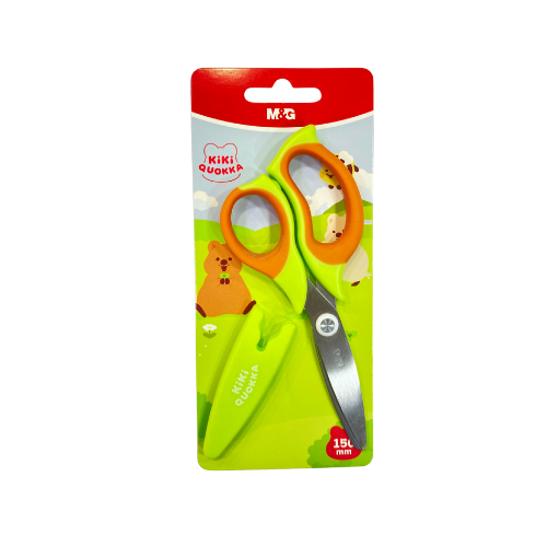 مقص أطفال M&G بمقبض بلاستيك آمن – 15 سم