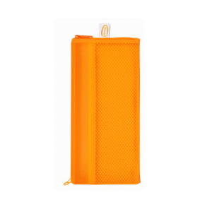 مقلمة ميتالك شفافة سادة A6 - لون برتقالي