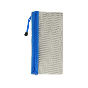 مقلمة شبك سستة شفافة A6 - لون ازرق