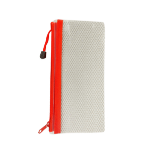 مقلمة شبك سستة شفافة A6 - لون احمر