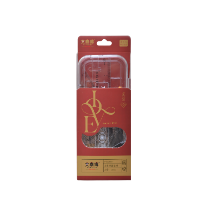 طقم هندسي LR-2965 – شفاف احمر